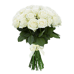 Bouquet de roses blanches