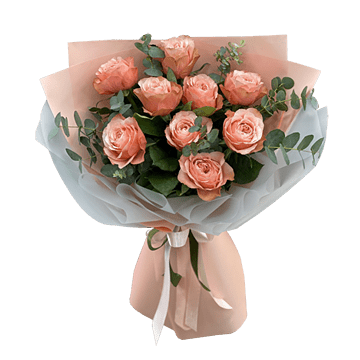 Bouquet de roses roses