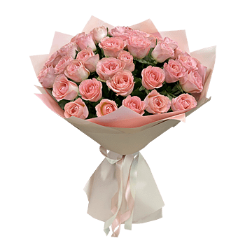 Bouquet de roses roses
