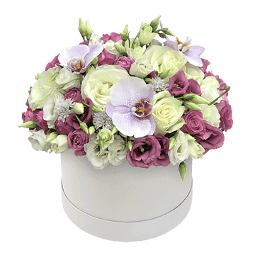 Fleurs dans une boîte