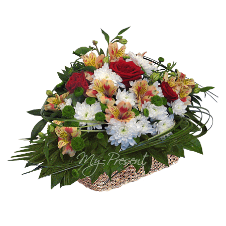 Composition florale — un cadeau de joie, de tendresse et d’attention