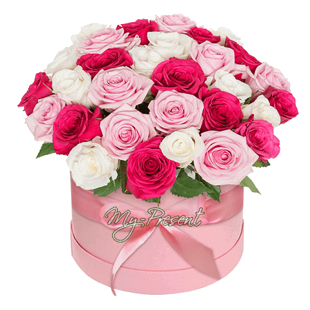 Bouquet de roses en boîte à chapeau — luxe, style et impression inoubliable