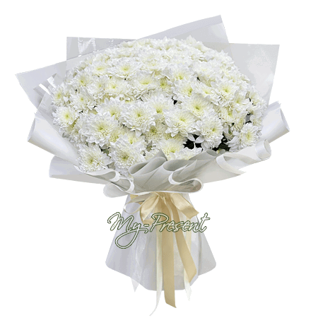Bouquet of bush chrysanthemums
